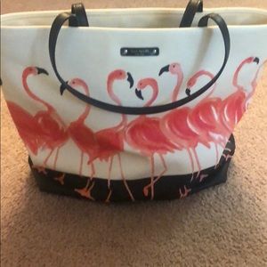 Never used. Kate spade flamingo tote